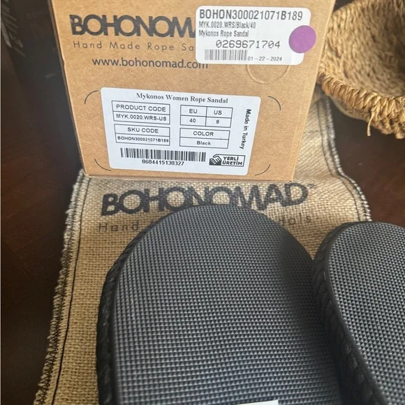 BOHONOMAD Black Rope Sandals Mykonos Women Rope Sandal – Black - Picture 10 of 13